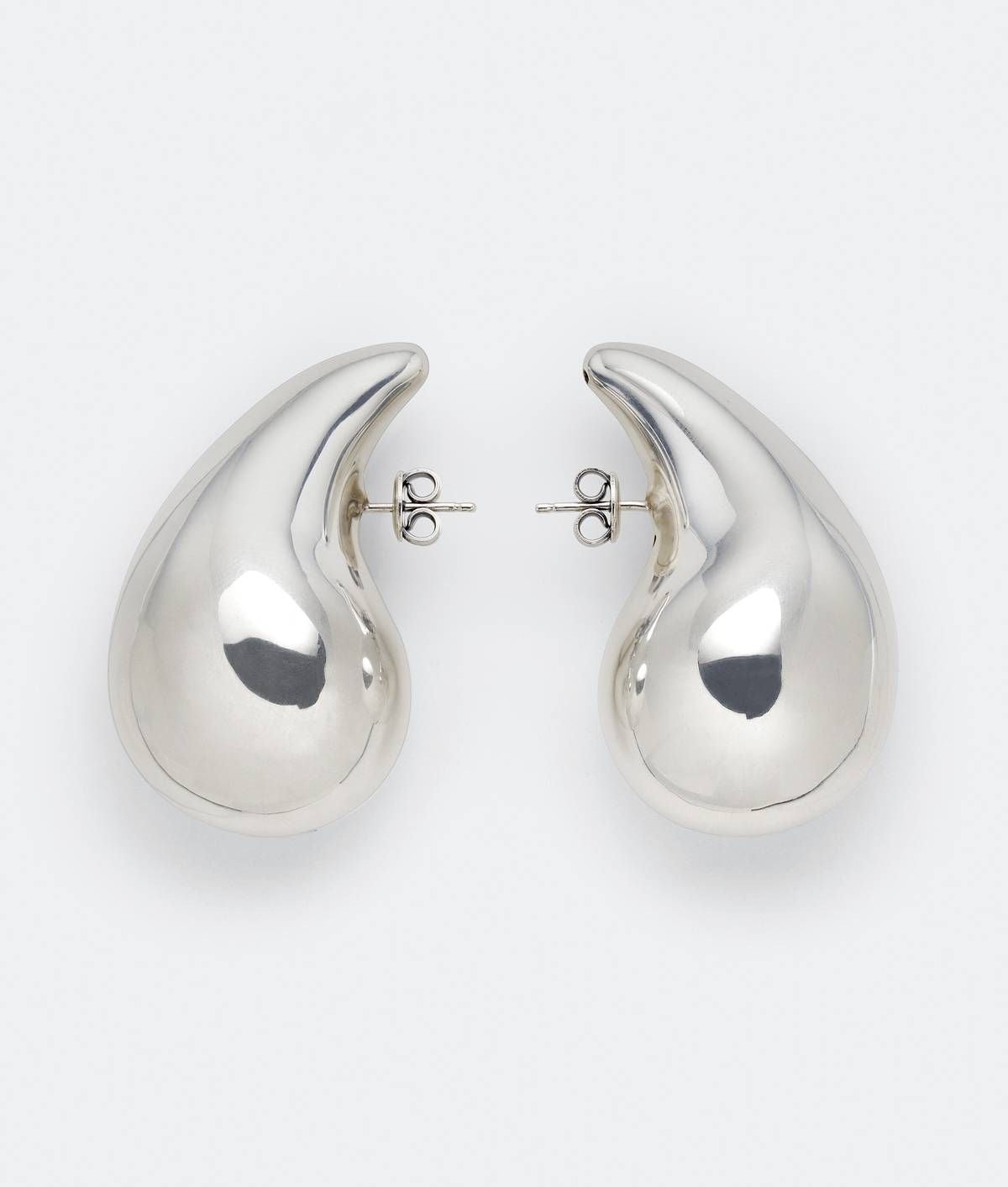 Silver drop earrings