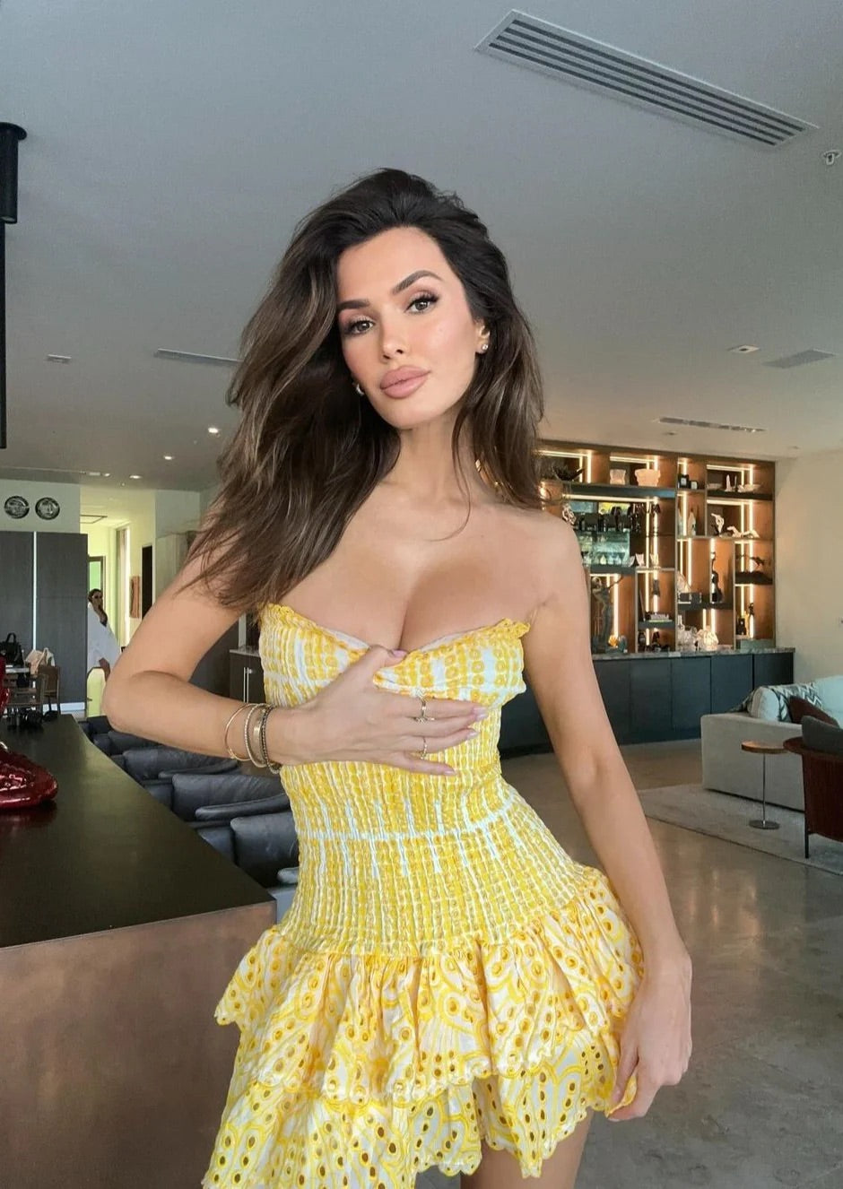 Yellow dolce dress